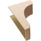 Ekena Millwork 12"W x 24"D x 36"H Classic Legacy Rough Cedar Woodgrain TimberThane Corbel, Primed Tan CORUR12X24X36LGYRCPR - alternate 2